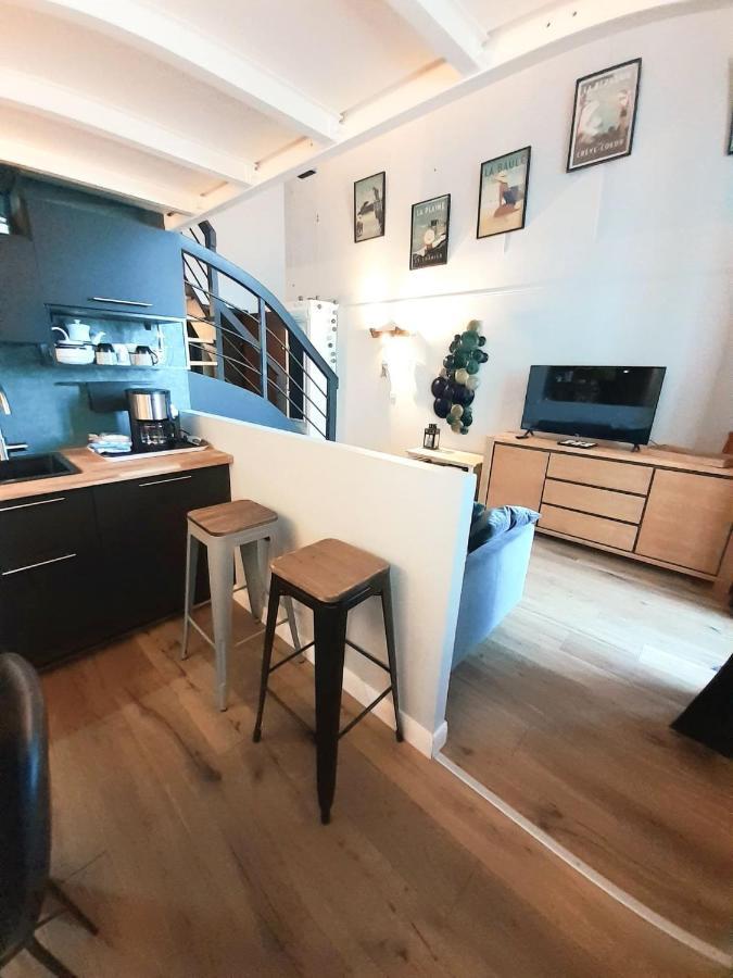 לה קרואסיק Charmant Studio En Duplex Esprit Loft Avec Balcon Vue Mer, Et Piscine Exterieure מראה חיצוני תמונה